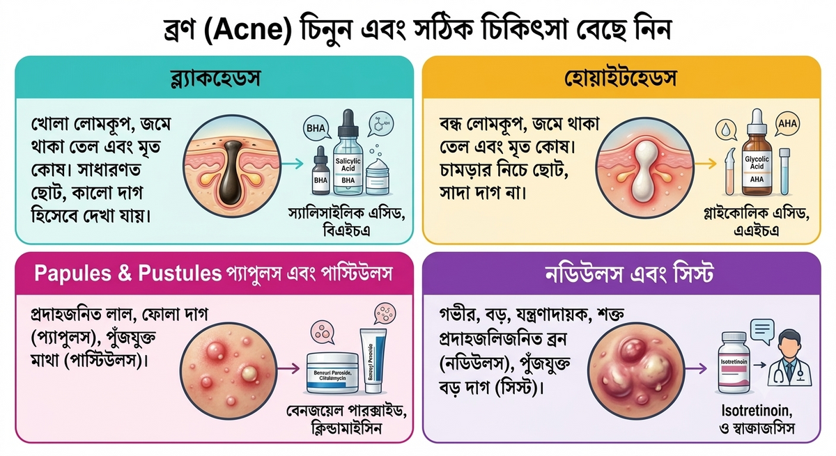 ব্রণ (Acne) কেন হয়? ব্রণ কমাতে Korean Skincare কীভাবে সাহায্য করতে পারে